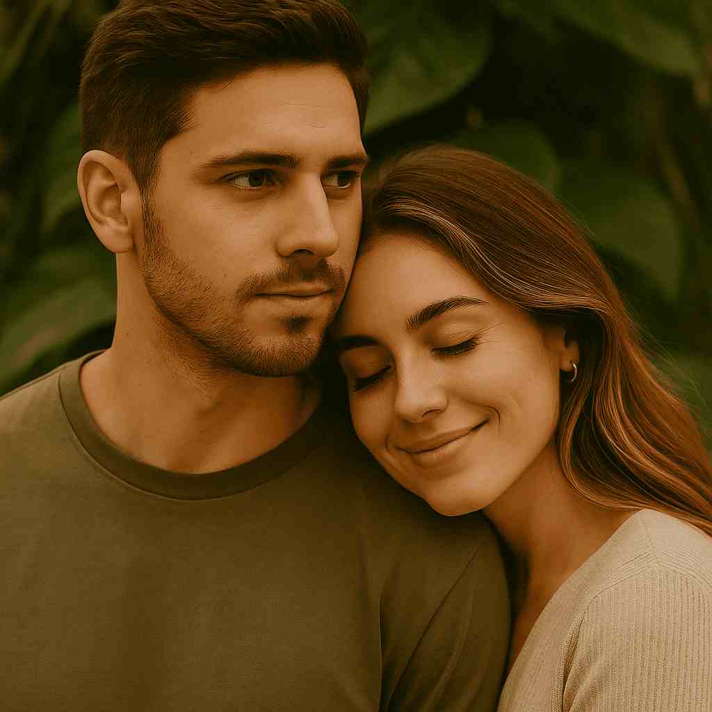 Casal junto, representando como conquistar um virginiano — discreto, racional e emocionalmente profundo — no contexto de conquista amorosa com base em psicologia e astrologia.